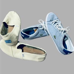 Lacoste and TOMS Shoes Set- curated box